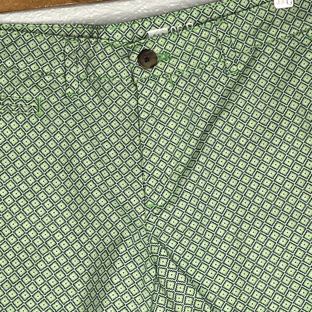 Gap low rise low rise geometric green shorts, casual spring summer cotton size 6 - Picture 10 of 10